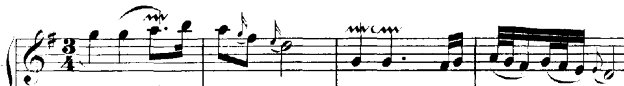 Aria melody beginning, Goldberg Variations - J.S. Bach